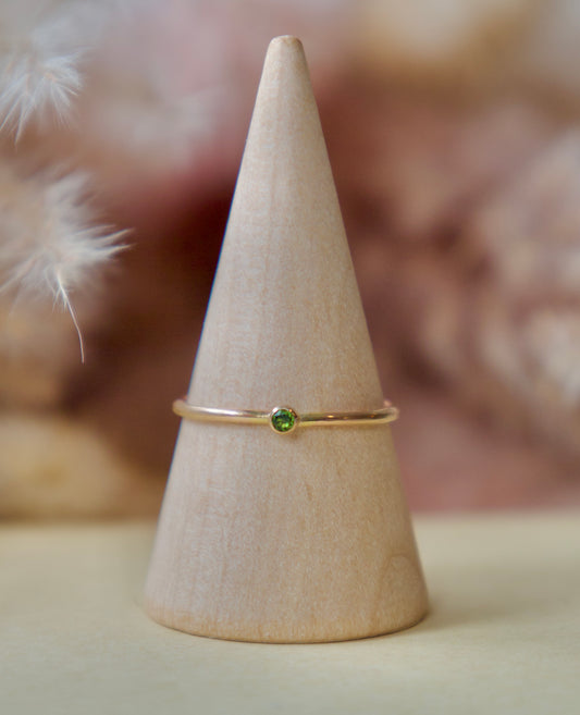 August Birthstone Ring