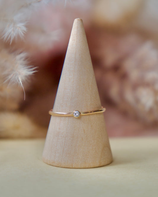 April Birthstone Ring