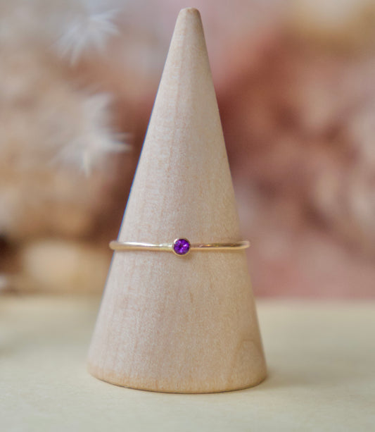 February Birthstone Ring